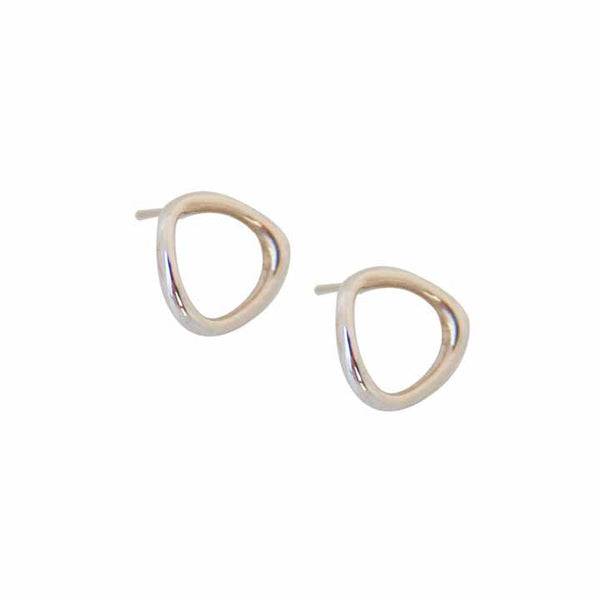 Flat Bent Loop Earrings